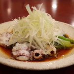 Shian Kensai Kicchin - ヤリイカの湯引き～青唐辛子ソース～アップ