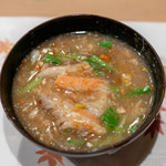 うを徳 - 2019.11 京都山城海老芋と京都壬生菜の香住セイコ蟹餡かけ