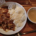 トラハル - モツ煮込みあんかけご飯