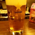 ビール長屋 貫太郎 - 先ずは生ビール(^^♪