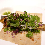 レフェルヴェソンス - 鮎、蕎麦粉のガレット