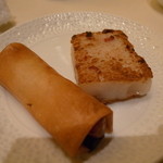 倶楽湾 - アラカルト・海鮮春巻・大根餅