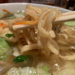 一発ラーメン はしご屋 - 極太麺