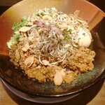 河内の中華そば 醤 - 黒油そば(アグー豚担々ver)