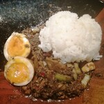 河内の中華そば 醤 - 〆のライスダイブ