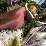 鮨のだり半 - 今日の三点盛り(＋サービス帆立) 1000円！