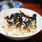 銀座 しのはら - 秋鮭と栗とサツマイモとむかごと蓮根の炊き込みご飯