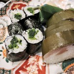 嵐山 大善 - 鯖寿司と笹ずしとみぶ菜巻き