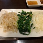 韓国料理 明洞 - ナムル３種盛り