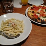 Torattoria Morita - マルゲリータ、ゴルゴンゾーラチーズのペンネ