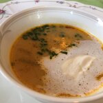 レザンヌ - ハマグリのサフランスープ ハマグリが大きくてぷりぷり！