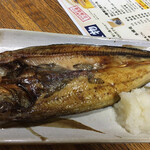 炉ばた焼そうや - 炉ばた焼き　ホッケ開き　小さめでやや残念　これなら前回の宗八カレイの方が良かったかな