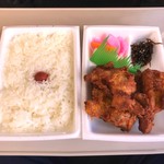 米やのコシヒカリ弁当 - 唐揚げ弁当５００円
