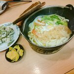 力餅 - 天ぷら鍋うどん＆山菜おこわ✨