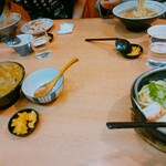 力餅 - 肉カレー丼、鍋焼きうどん、中華そば✨