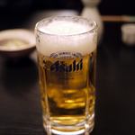 旬泉 - アサビスーパードライ生ビール ￥６５０－ 