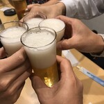 うどん 和月 - 黒ラベルで乾杯‼️