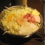 お好み焼き・一銭洋食 福○ - お好み焼きミックス玉