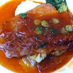 ブラッスリー・グー - メイン　麦豚のロース肉ソテー　ピクルスソーーース♪