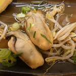 お好み焼き ひろ輝 - 牡蠣の酒蒸し