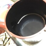 誠鮨 - ほぼ透明の蕎麦湯…