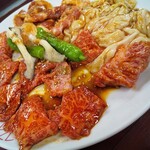 スタミナ軒 - 料理写真:牛ロース＆豚バラ＆ホルモン