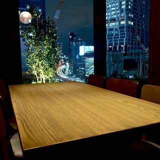 Semi-private table seats that can be used for entertainment or dates