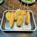 串かつ専門店 串安亭 - 串カツ6本