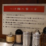 大阪大勝軒 - つけ麺の食べ方