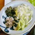 そば処 薬師 - 「薬味」です