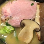 麺屋一燈 - 微白湯そば＋小ライス