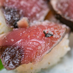 明神丸 - 2019.11 塩タタキの握り寿司（480円）