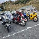 民宿 鈴せい - 本日のバイク達塩屋崎灯台にて！