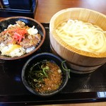 Marugame Seimen - 牛丼セット(釜揚げ並)