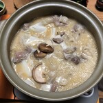 菊乃家 - 味噌ぼたん鍋