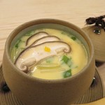 湯島女坂 季乃下 - 茶碗蒸し　海老に小柱、白身魚が入り具沢山