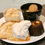 隠れ家ダイニング ソラマ - ２皿目@シフォンケーキに生クリーム鬼盛り♪