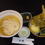 讃岐うどん 白庵 - ひやひや　天ぷらセット