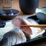 Grilled large fatty mackerel