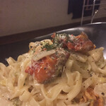 ラ フルール ド スリジエ - ホヤのレモンクリームパスタ。濃厚な海の香りをまるごと受け止めるタリアッテレ