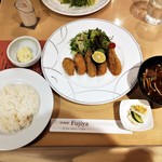 洋食屋 ふじ家 - 的矢産 カキフライ定食