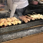 やき鳥 福鳥本店 - 焼き場