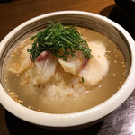 Tori to sakanato uma sake umisuzume - 鯛茶漬け