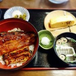 Kawatoyo Nishiguchikan - うな丼(小新香、吸い物)+う巻き 1,500円+300円