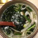 焼肉むさし - 野菜スープは無難に美味しい