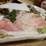 鶏繁 - ささみの刺し身