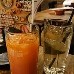 なかす - カシスオレンジと丸ごと緑茶ハイ