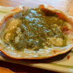 近江町・海鮮市場料理 市の蔵 - カニ味噌に火が通った甲羅