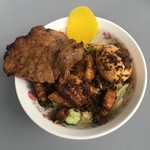 まつざか - 2号店夜限定炭焼ルーロー飯定食1,300円