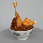 まつざか - 2号店夜限定どてみそ串カツ丼定食1,100円